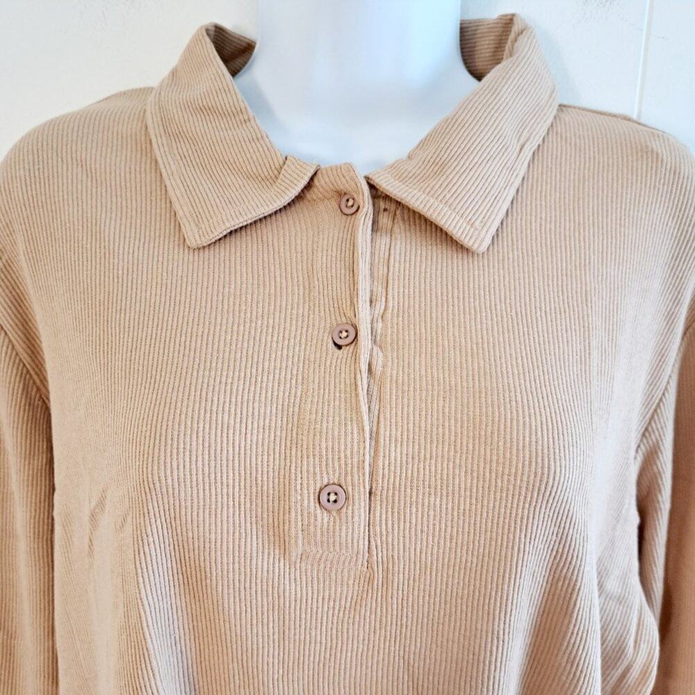 Full Circle Ribbed Long Sleeve Top - Picture 5 of 7
